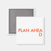 PLAN VOOR DE TOEKOMST - magneet (Voorkant / Achterkant)