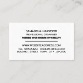 Plan voor het Ontwerp van het Succes, Professionel Visitekaartje (Achterkant)