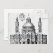 Plan voor St. Peter's, Rome, 1539 Briefkaart (Voorkant / Achterkant)