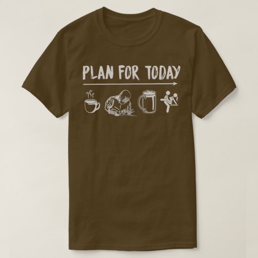 Plan voor vandaag t-shirt (Design voorkant)