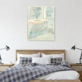 Plan voor Vincennes, Knox Co. met Sullivan Canvas Afdruk (Insitu (Slaapkamer))