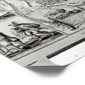 Plan voor vogelpest in Parijs, 1615 Poster (Hoek)