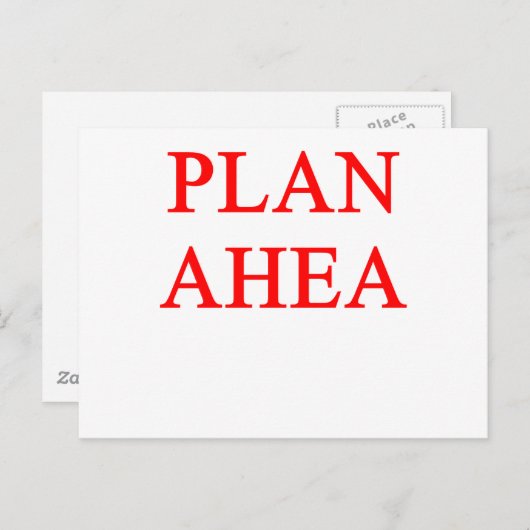 PLAN vooruit Briefkaart (Voorkant / Achterkant)