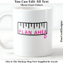 Plan vooruit humoristische maatregel tweemaal 064  koffiemok