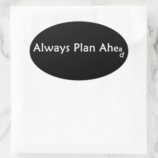 Plan vooruit Stickers (Tas)