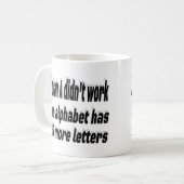 Plan werkte niet Motivatie offerte Koffiemok (Voorkant links)