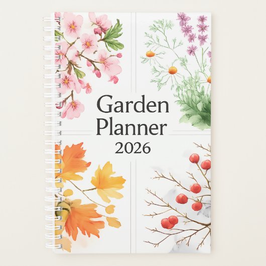 🍂 Plan Your Garden Through All Four Seasons! 🪴📖 Planner (Voorkant)