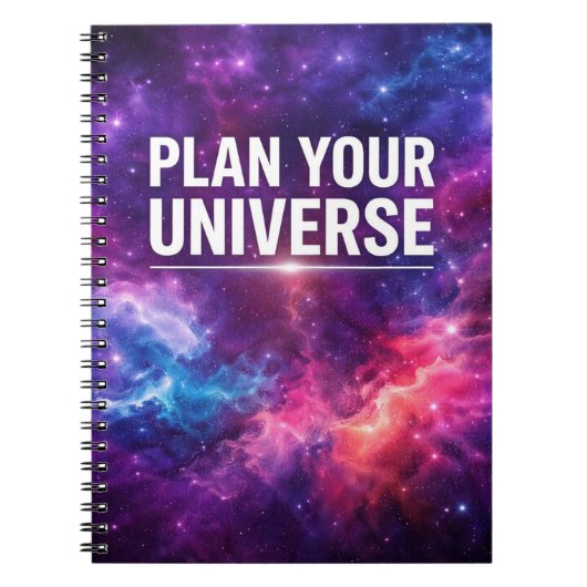Plan Your Universe Galaxy Planner Notitieboek (Voorkant)