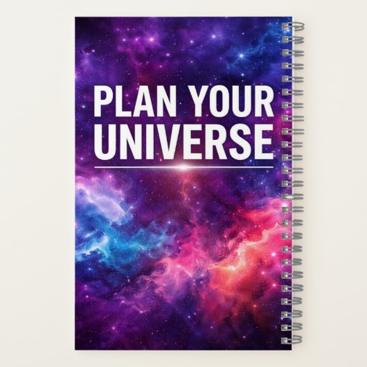 Plan Your Universe Galaxy Planner Notitieboek (Achterkant)