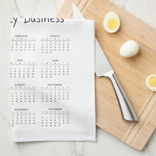Plan your year in style with this 2026 calendar theedoek (Quarter Fold)