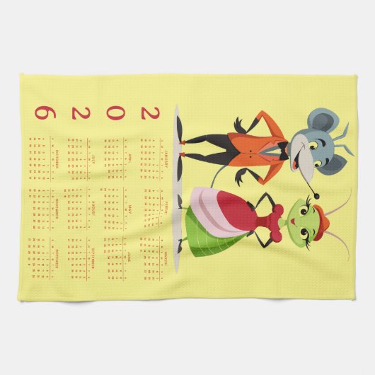 Plan your year in style with this 2026 calendar theedoek (Horizontaal)