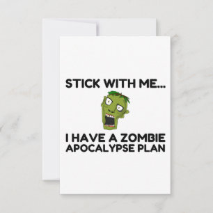 Plan Zombie Apocalypse Bedankkaart