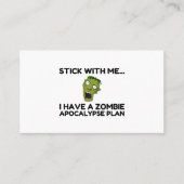 Plan Zombie Apocalypse Visitekaartje (Voorkant)