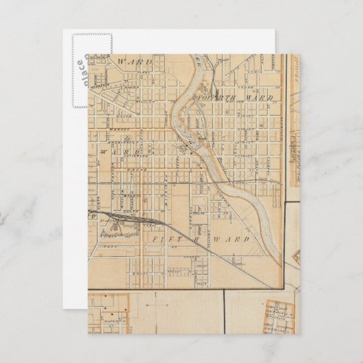 Plan Zuidbocht met Mishawaka Briefkaart (Voorkant / Achterkant)