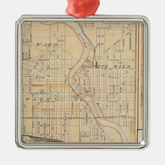 Plan Zuidbocht met Mishawaka Metalen Ornament (Voorkant)