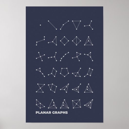 Planar Graphs Poster Dark (Voorkant)