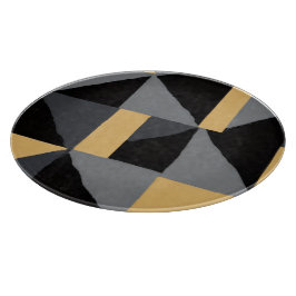 Planche à Découper en Verre Géométrie Moderne Snijplank