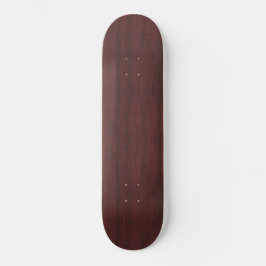planche à roulette bois acajou foncé persoonlijk skateboard