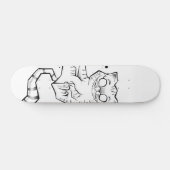 Planche de schaats chat du Cheshire Alice Persoonlijk Skateboard (Horizontaal)