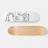 Planche de schaats chat du Cheshire Alice Persoonlijk Skateboard (Horizontaal)