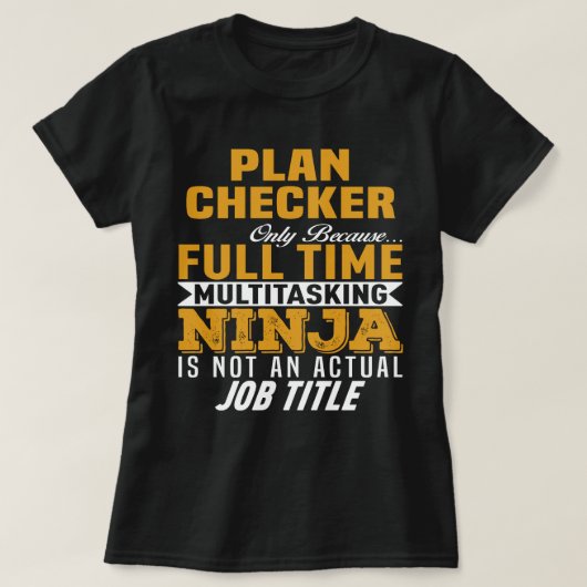 planchecker t-shirt (Design voorkant)