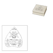 Planchette Rubberstempel (Gestempeld)