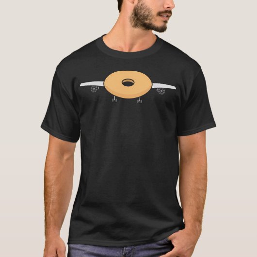Plane Bagel - woordspeling - woordspeling T-shirt (Voorkant)