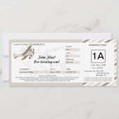  Plane Birthday Boarding Pass Ticket Kaart (Voorkant)