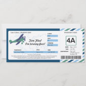  Plane Birthday Boarding Pass Ticket Kaart (Voorkant)