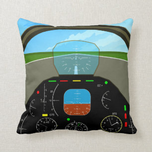 Plane Cockpit Pillow Kussen