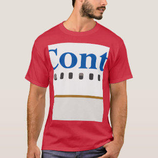 Plane Continental Airlines T-shirt