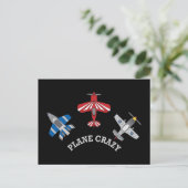 Plane Crazy Briefkaart (Staand voorkant)