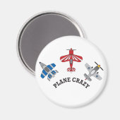 Plane Crazy Magneet (Voorkant / Achterkant)
