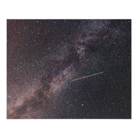 Plane crossing the Milky Way (2024) Perfect Poster (Voorkant)