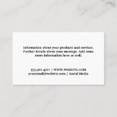 Plane en kleurrijke cirkels Logo | Wolken Visitekaartje (Achterkant)