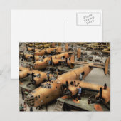 Plane - Factory - The Great Liberator 1943 Briefkaart (Voorkant / Achterkant)