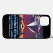 Plane Flying Over Searchlight Poster Case-Mate iPhone Case (Achterkant (horizontaal))