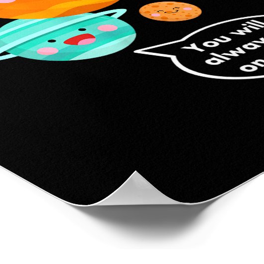 Plane Funny Cartoon Planets Never Forget  Poster (Hoek)