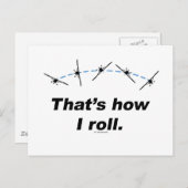 Plane hoe ik kan rollen briefkaart (Voorkant / Achterkant)