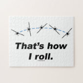 Plane hoe ik kan rollen legpuzzel (Horizontaal)