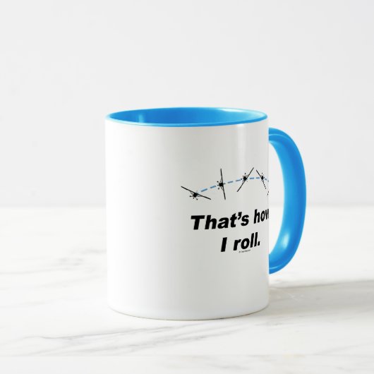 Plane hoe ik kan rollen mok (Voorkant rechts)