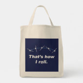 Plane hoe ik kan rollen tote bag (Achterkant)