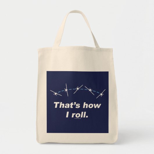 Plane hoe ik kan rollen tote bag (Voorkant)
