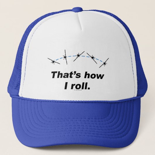 Plane hoe ik kan rollen trucker pet (Voorkant)