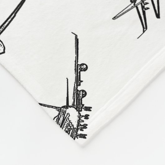 Plane ketches // fleece deken (Hoek)