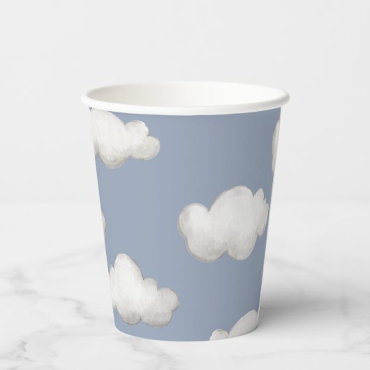 Plane Party Cups | Cloud Party Cups Papieren Bekers (Achterkant)