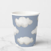 Plane Party Cups | Cloud Party Cups Papieren Bekers (Voorkant)