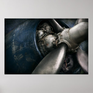 Plane - Pilot - Prop - U kunt zonder problemen ver Poster