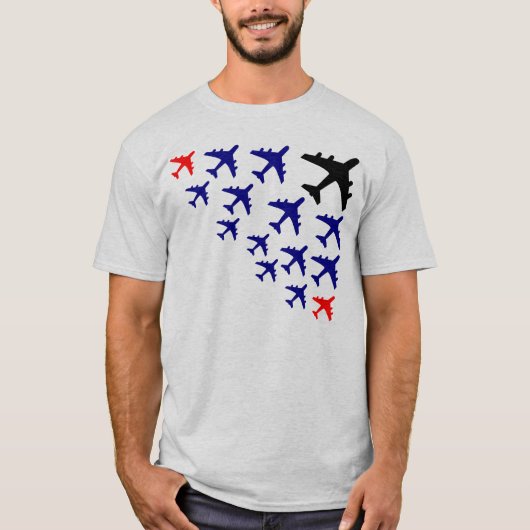Plane Pyramide T-shirt (Voorkant)