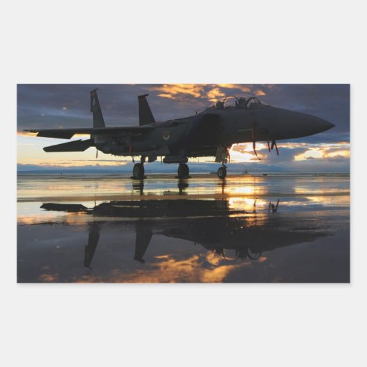PLANE RECHTHOEKIGE STICKER (Voorkant)